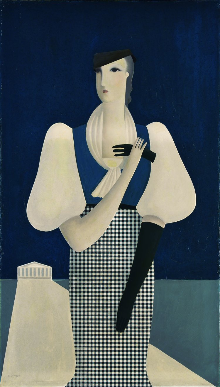 東郷青児《黒い手袋》1933年『SOMPO美術館』蔵。