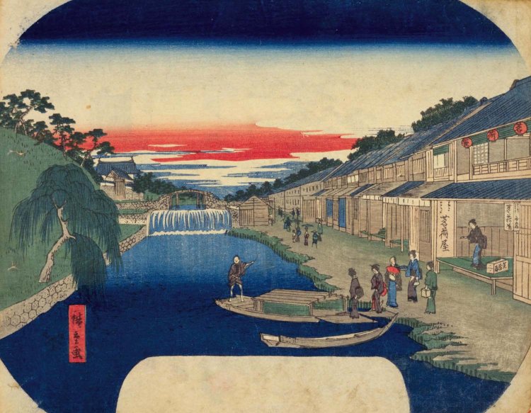 歌川広重『どんどんノ図』。