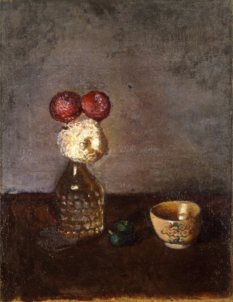 横堀角次郎《静物》1922年 『群馬県立近代美術館』蔵。