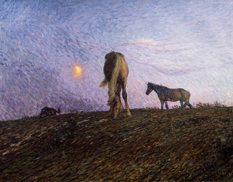 ニルス・クルーゲル《夜の訪れ》1904年 油彩、カンヴァス 『スウェーデン国立美術館』蔵Photo: Nationalmuseum。