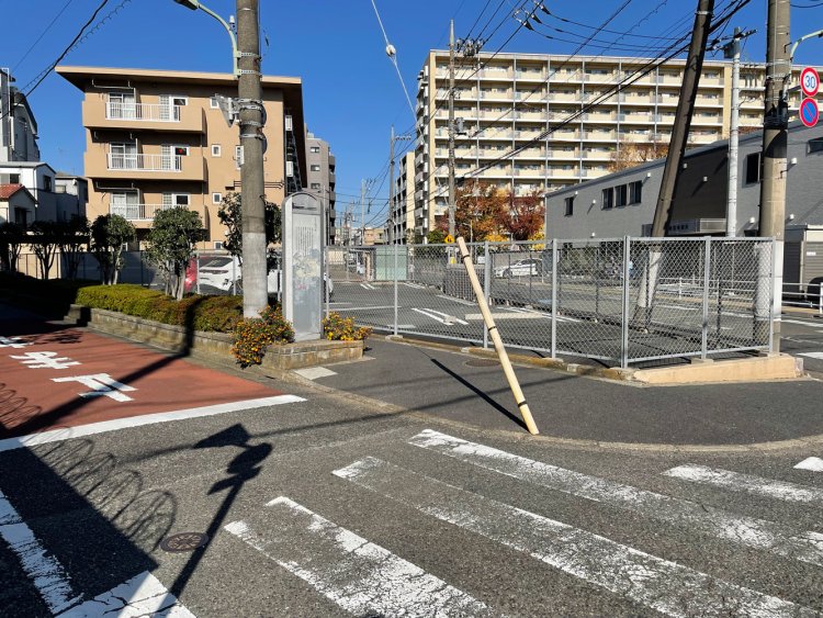 「蛸の手」と呼ばれる地点。ここで六郷用水南堀が糀谷、羽田、六郷方面へと分水されていた。