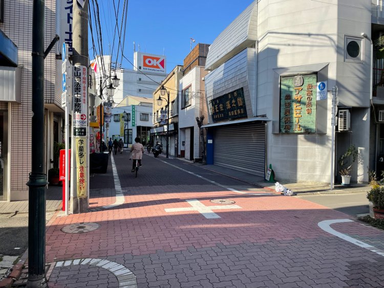 水門通り商店街。