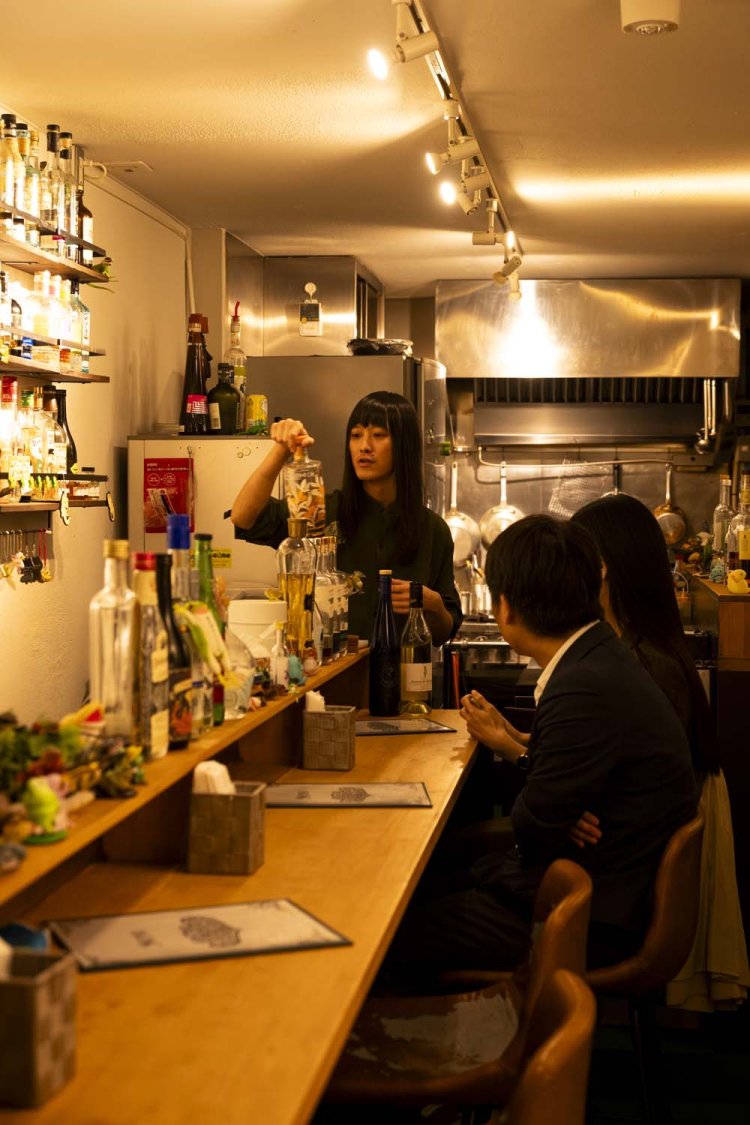 店主偏愛の両生類・は虫類グッズが並ぶ。