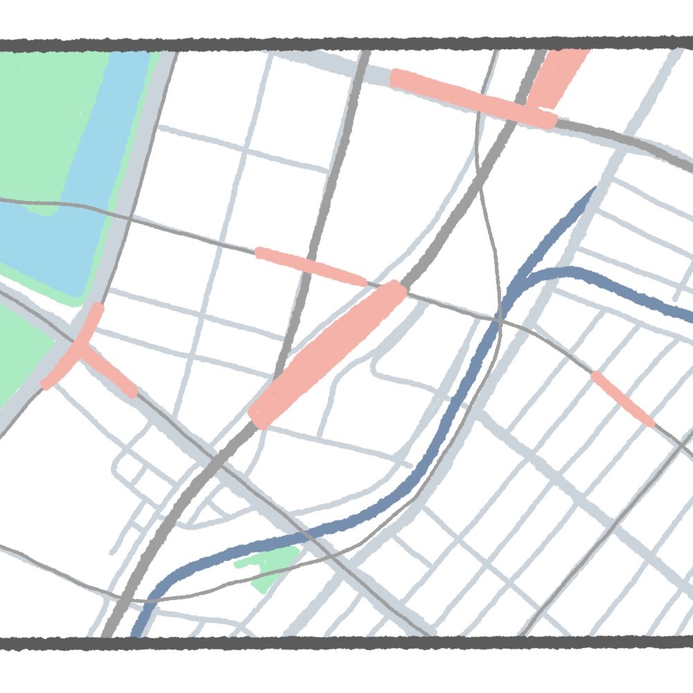 【東京地図クイズ】ここは何駅？ ほかの駅との位置関係に注目したい山手線の駅