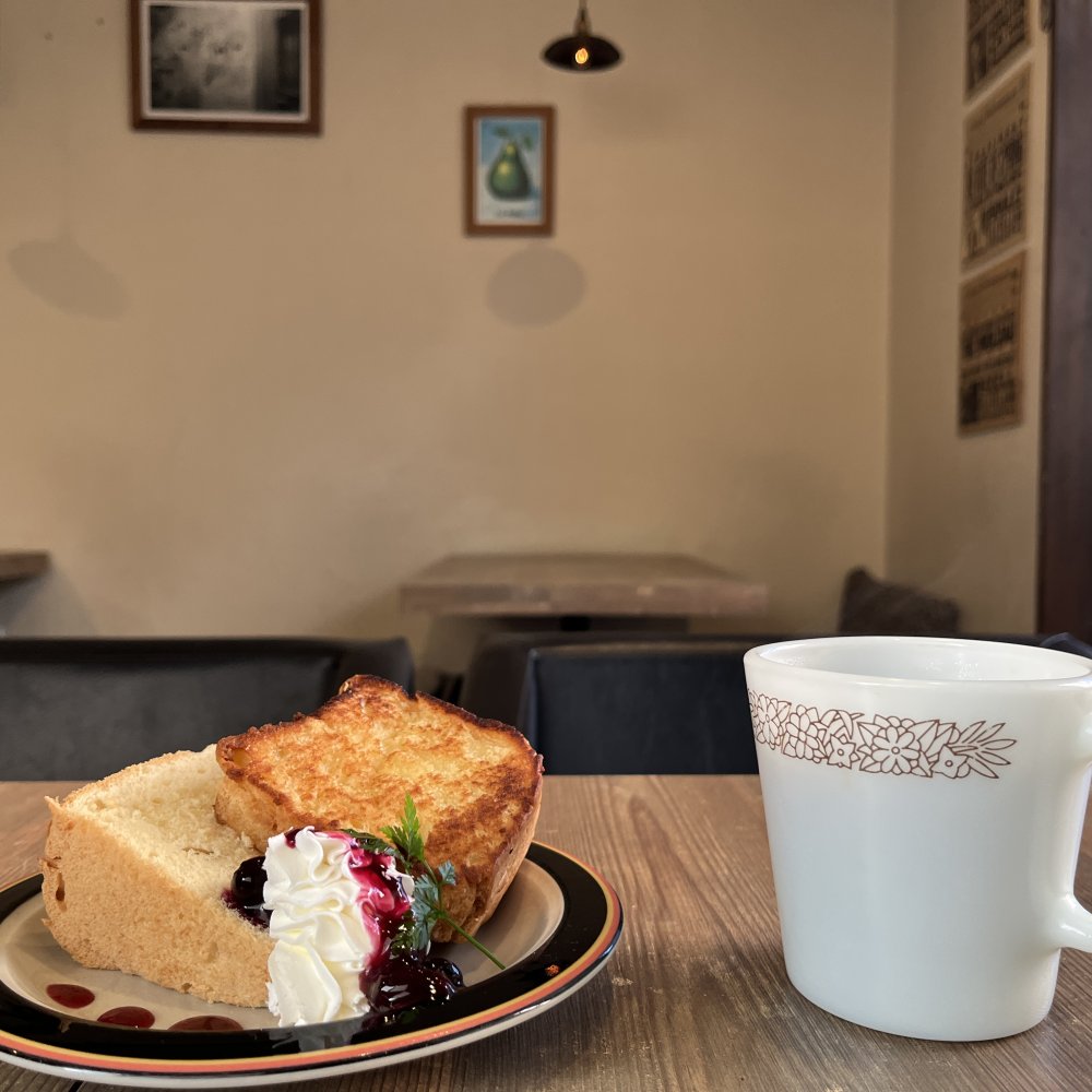 柏のカフェ『kikkake』でサクッ＆しっとりな2WAY豆乳シフォンとオリジナルブレンドのコーヒーを