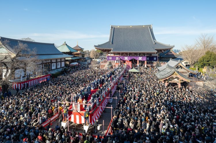 約50mの大舞台からの盛大な豆まき！池上本門寺で「節分追儺式」が2月3日に開催