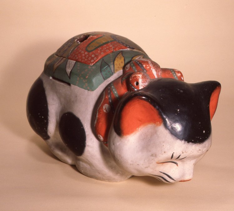 河村目呂二 「猫あんか」。