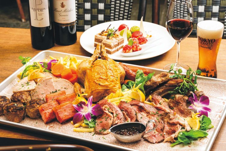 「プレミアムプラン」肉のオールスター！　全てを詰め込む爆盛りコース5品2時間飲み放題付き1人7500円（2名から予約可）。