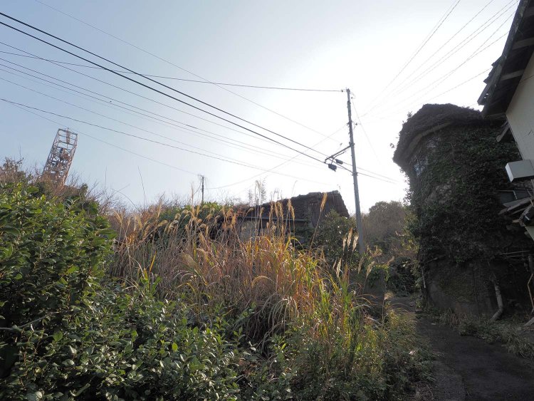 第一立坑と歓楽街。双方とも至近距離にあった。