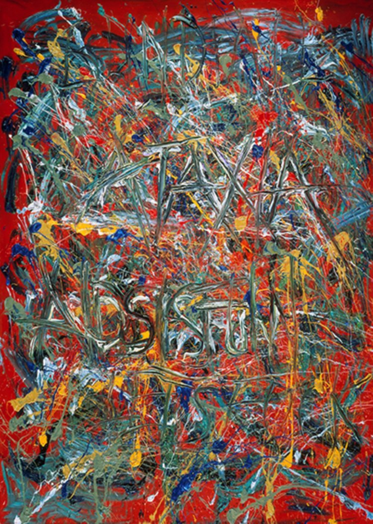 デレク・ジャーマン《運動失調―エイズは楽しい》1993年 『テート美術館』蔵。Photo: Tate／（C）The estate of Derek Jarman. Courtesy of The Keith Collins Will Trust。