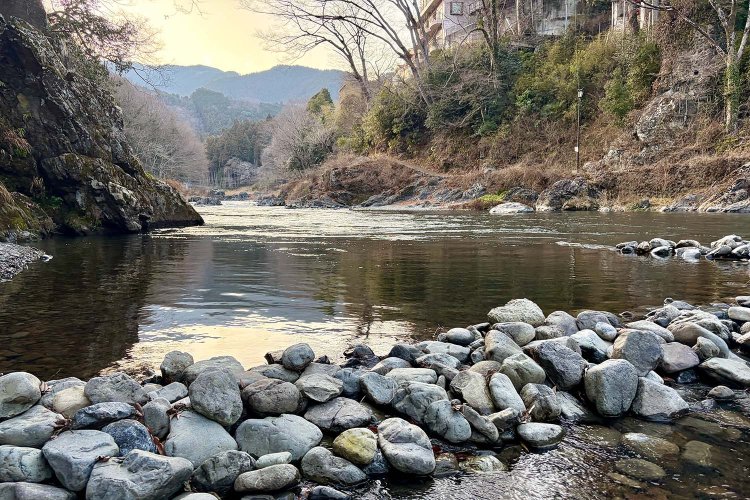 駅チカの御岳渓谷。近くに川合玉堂の美術館もある。