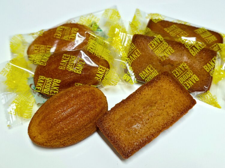 はちみつマドレーヌ、焦がしバターフィナンシェ。