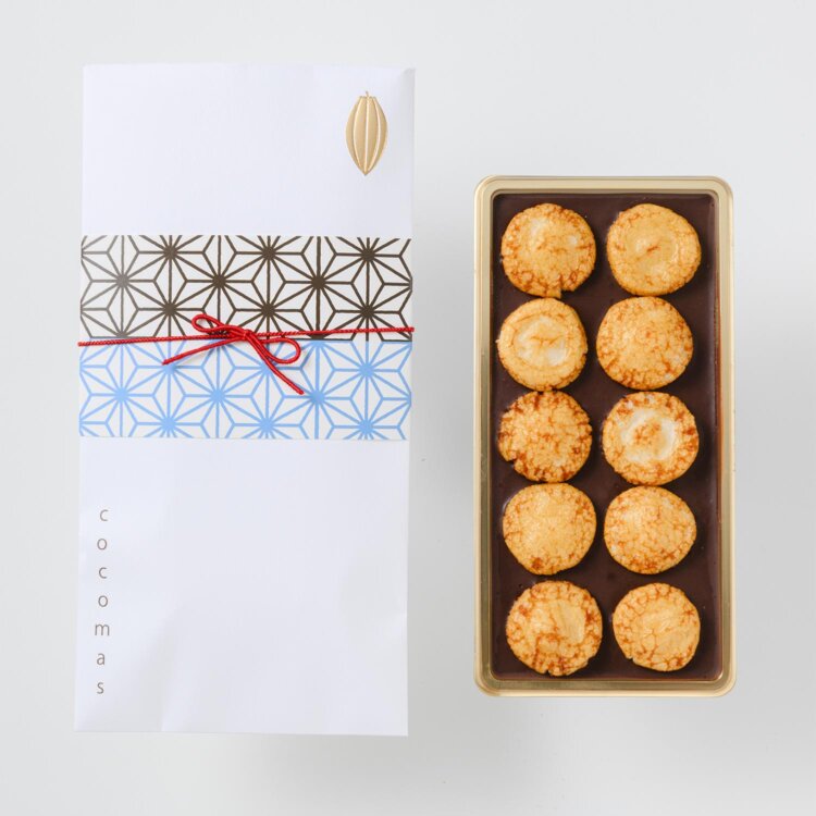 ここます 草加煎餅チョコレート1800円。