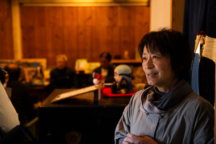 「越ヶ谷宿を考える会」メンバーでもある戸田道子さんが運営。雛めぐりなど宿場イベントも企画。