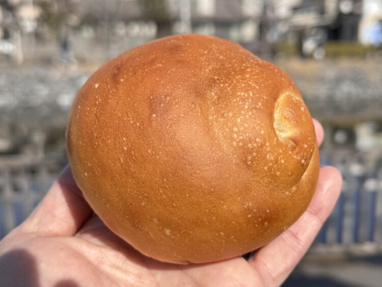 ウィンナーロール230円。外見は映えないけれど、ちゃんとおいしい。