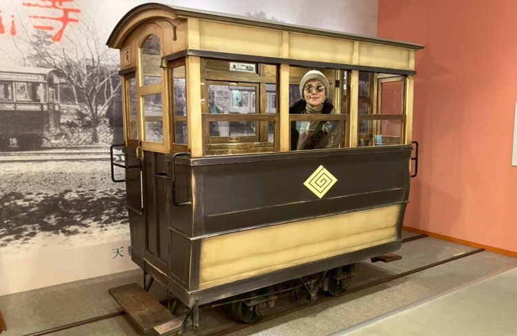 「帝釈人車鉄道」に乗れました。　葛飾柴又寅さん記念館（C）松竹（株）