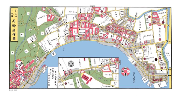 芝三田二本榎高輪辺絵図