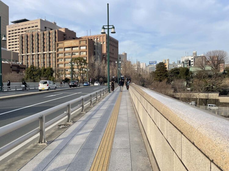 聖橋から湯島方面を望む。