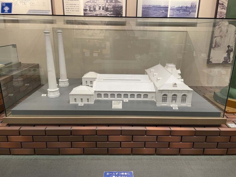 淀橋浄水場の模型。