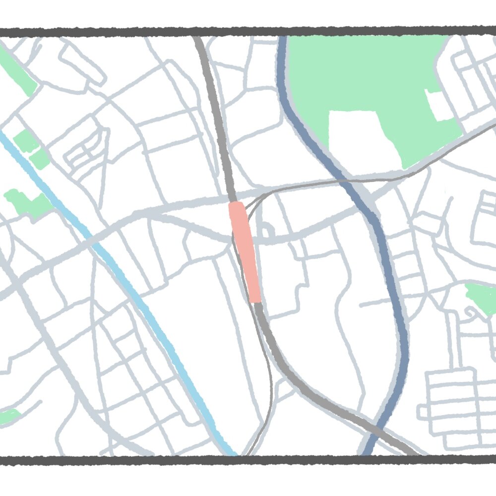 【東京地図クイズ】ここは何駅？ 川と道路模様に見る地形がヒントな山手線の駅