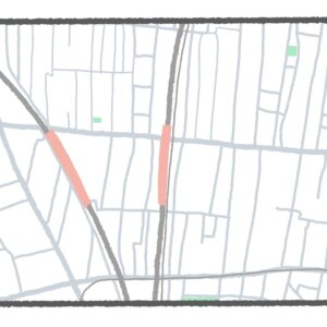 【東京地図クイズ】ここは何駅？ 他の駅との位置関係と短冊状の区画が決め手な山手線の駅