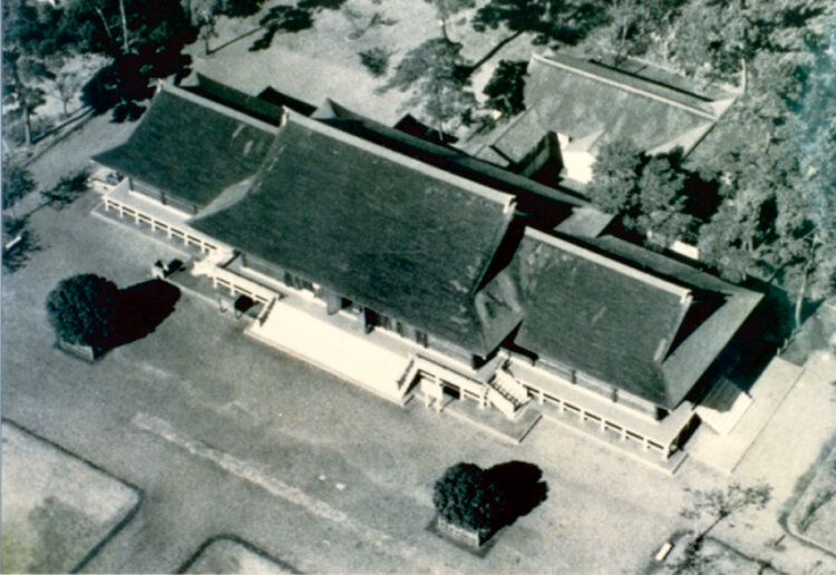 武蔵野郷土館時代の光華殿 『江戸東京たてもの園』蔵。