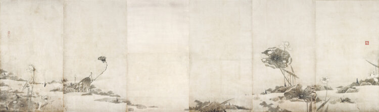 重要文化財 伊藤若冲 《蓮池図》 江戸時代・天明9年（1789）大阪・西福寺蔵。※後期展示 5月12日（火）〜6月21日（日）。