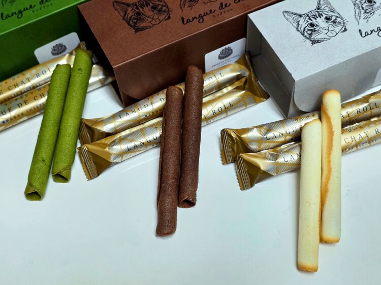 抹茶、ココア、プレーン。