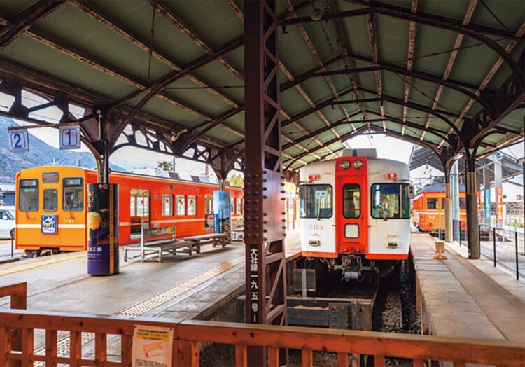 出雲大社前駅。