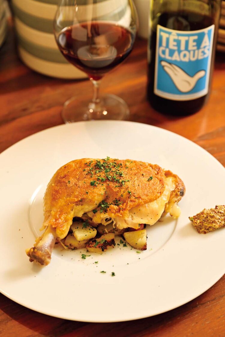 美桜鶏のコンフィ2600円。