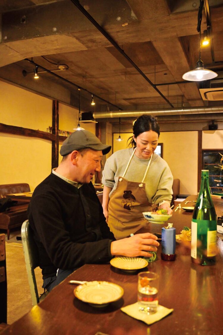 今宵合わせたのは青森の「七郎兵衛」純米吟醸（1合1540円）。