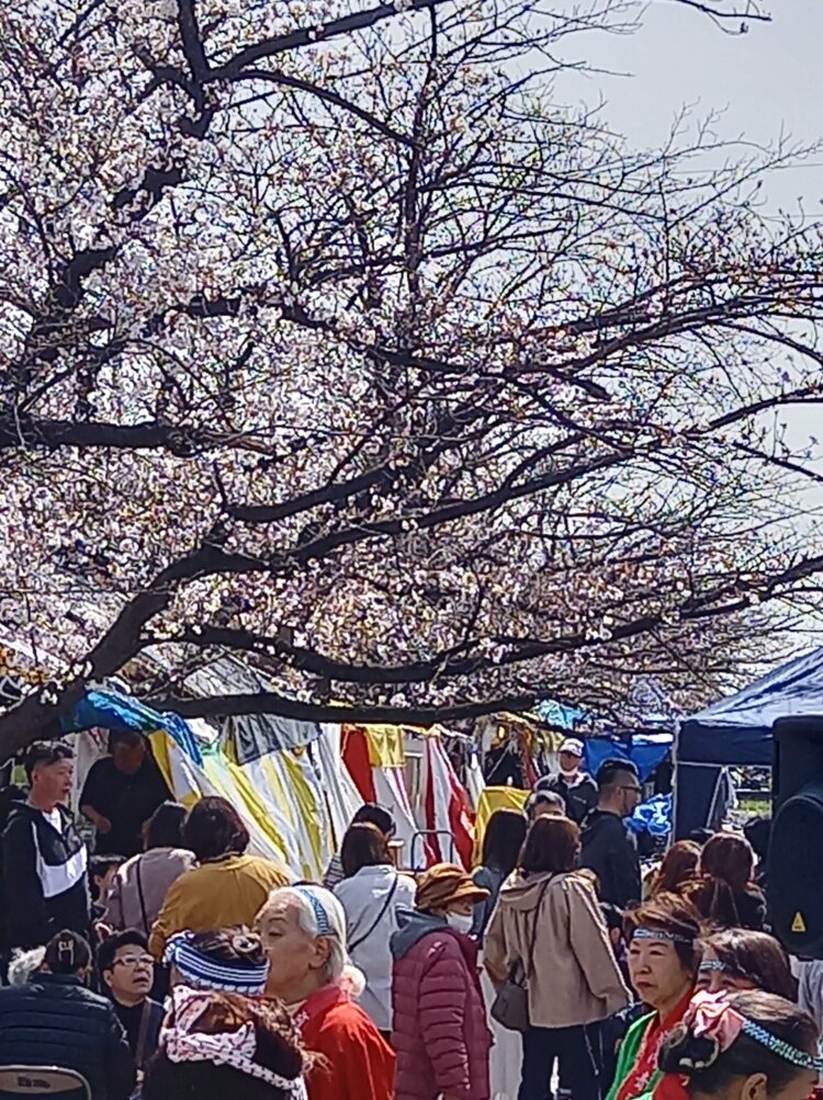 地元町会が出店する模擬店もズラリと並び、多くの人々でにぎわう。