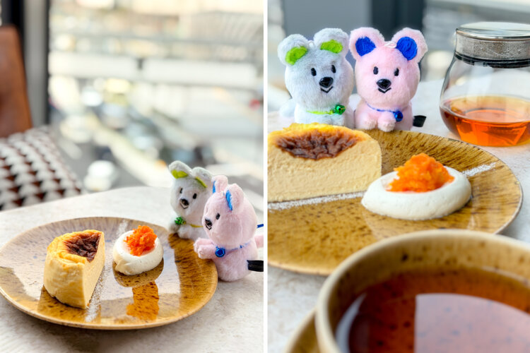 ◇カメラの設定（左）ポートレート ／ 倍率2倍 （右）ポートレート ／ 倍率2倍 ／ iPhoneを上下逆さに