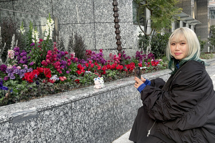 ぬいと一緒に春さんぽ