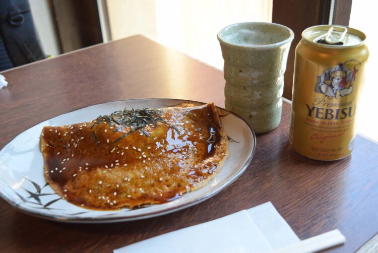 おすすめしてもらった『のむら』のねぎ焼き。