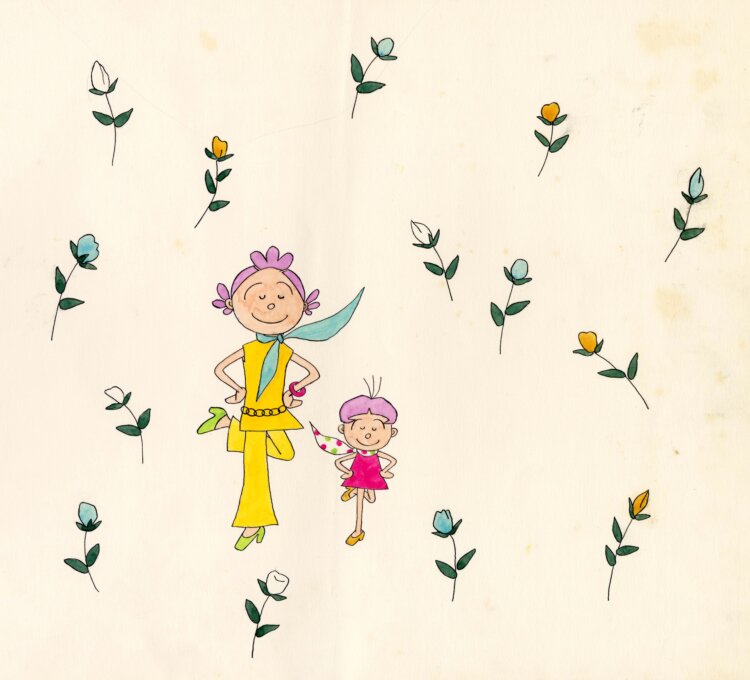 あずま袋 原画（部分） 制作年不詳。