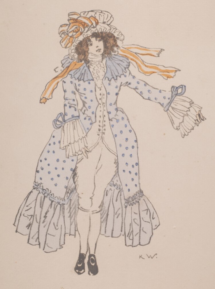 《『フィガロの結婚』変装する小姓》1911年 『新ビール美術館』蔵。