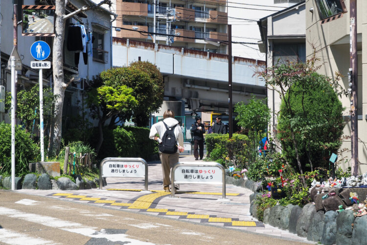 撮影地点から北（上流側）を見るとこんな感じ。