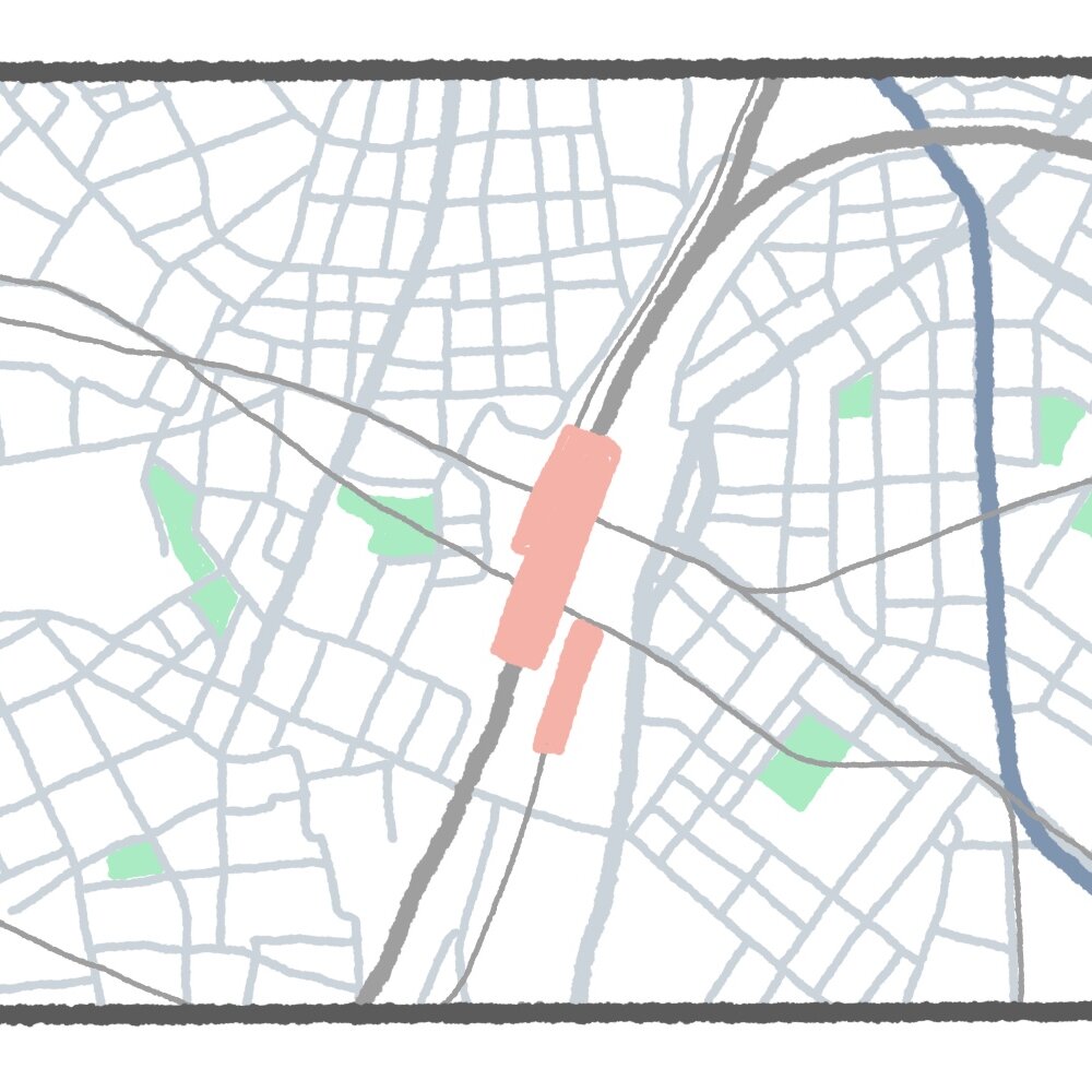 【東京地図クイズ】ここは何駅？ 線路の分岐が歴史に直結する山手線の駅