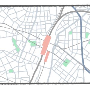 【東京地図クイズ】ここは何駅？ 線路の分岐が歴史に直結する山手線の駅