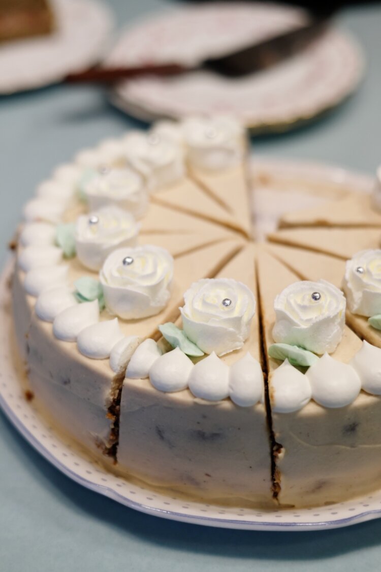 『喫茶閃光』の愛らしいケーキ。