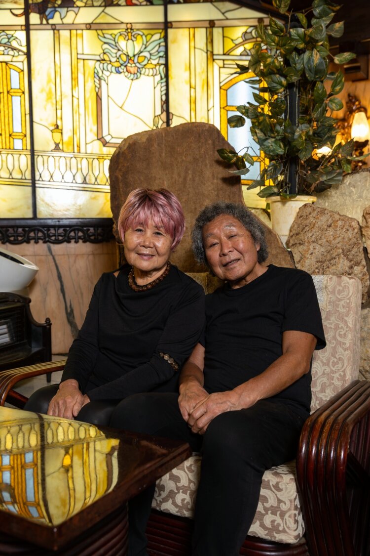 松井京子さん、夫の祥訓さんは共に80歳。