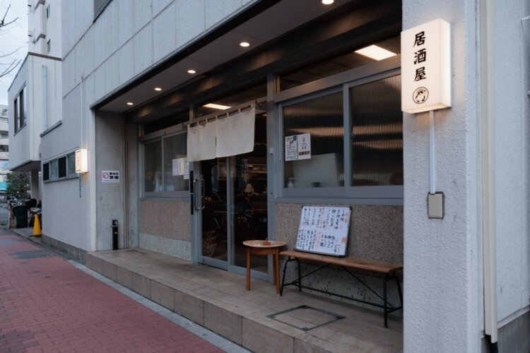 モダンな外観。