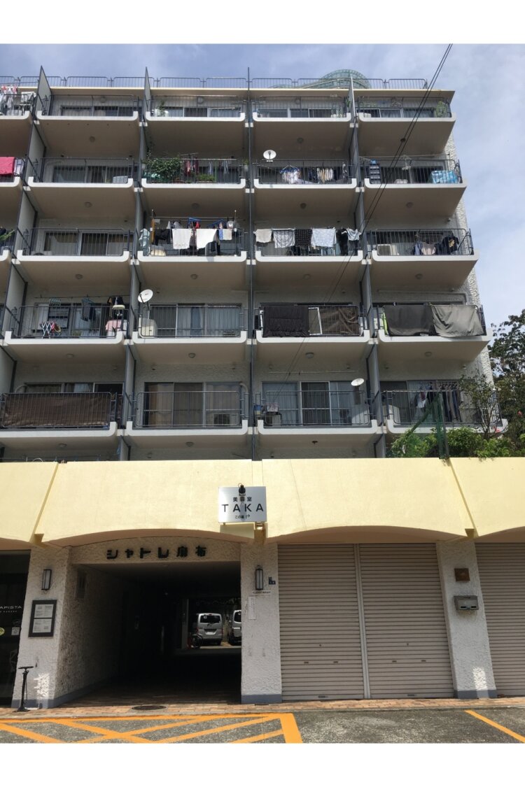 2017年の風景。住みたかったマンション「シャトレ麻布」は崖際にあった（撮影＝能町みね子）。