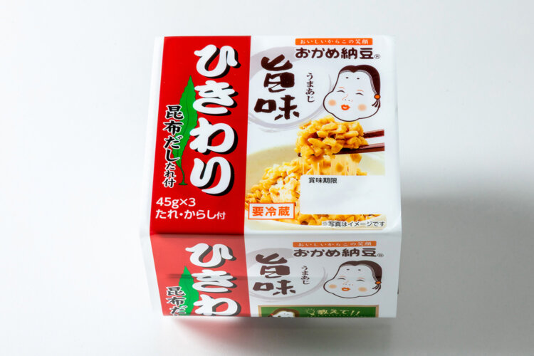 タカノフーズ「旨味ひきわりミニ3」286円（参考価格）。