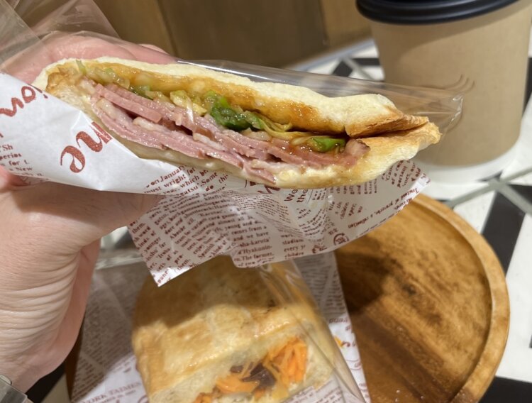 柏のカフェ『Sandwich Café PAISIBLE 柏店』でこんがり焼きたてホットサンド