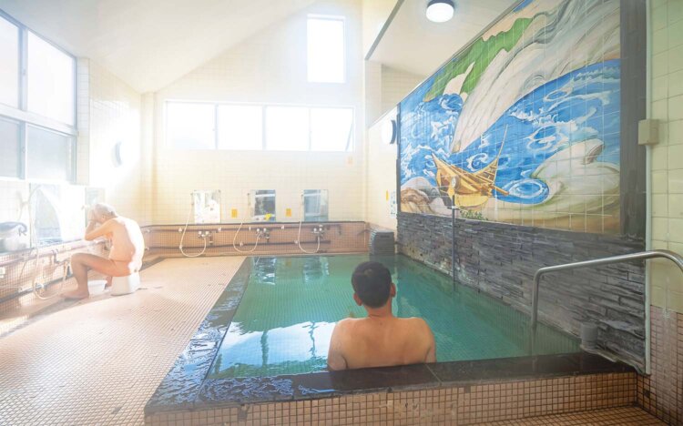 矢木温泉（写真＝窪田真一）。