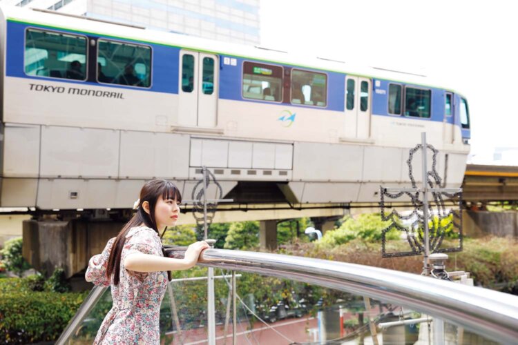 天王洲周辺は東京モノレールが走る。
