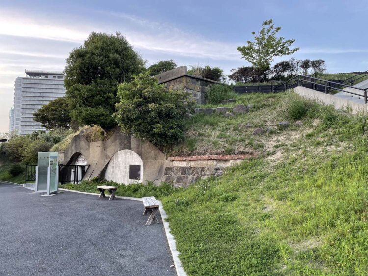 米ヶ浜砲台跡。