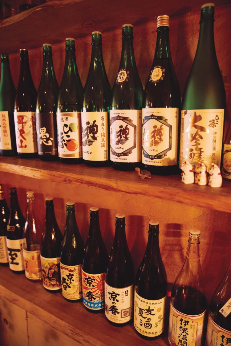 お燗にしておいしい日本酒を厳選。